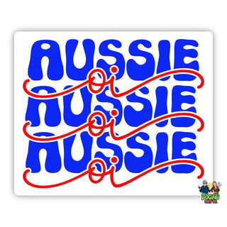 Aussie Aussie Aussie Oi Oi Oi Mouse Pad - Bogan Gift Co