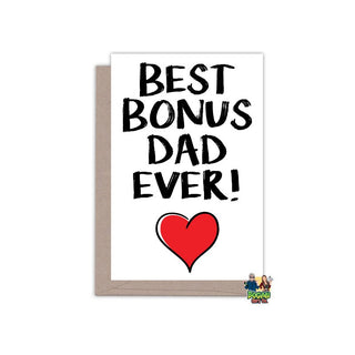 Best Bonus Dad Ever - Father's Day Card - Bogan Gift Co