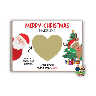 Childrens Christmas Scratch Card - Bogan Gift Co