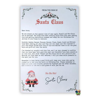 Childrens Letter From Santa - Bogan Gift Co