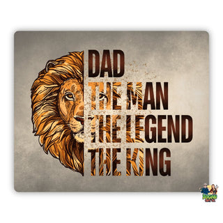 Dad The Man, The Legend, The King Mouse Pad - Bogan Gift Co