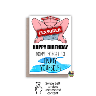 Don't Forget To Enjoy Yourself Birthday Card - Bogan Gift Co