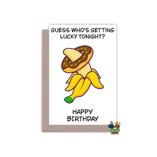 Guess Who's Getting Lucky Tonight Gay Birthday Card - Bogan Gift Co