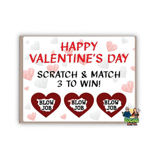 Happy Valentines Day Scratch Card - Bogan Gift Co