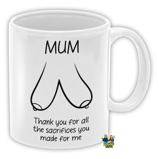 Mum Thank You For All The Sacrifices Coffee Mug - Bogan Gift Co