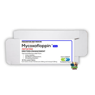 Mycoxafloppin Erection Enhancement Prank Pill Box - Bogan Gift Co