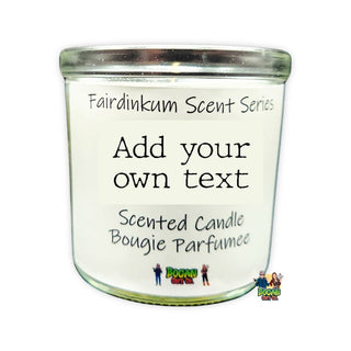 Personalised Candle - Add Your Own Text - Bogan Gift Co