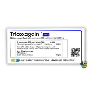 Tricoxagain Prank Pill Box - Bogan Gift Co