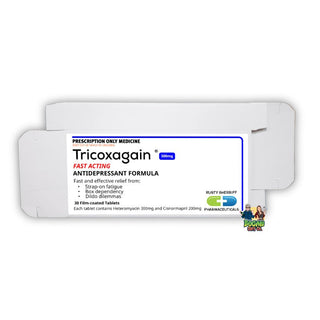 Tricoxagain Prank Pill Box - Bogan Gift Co