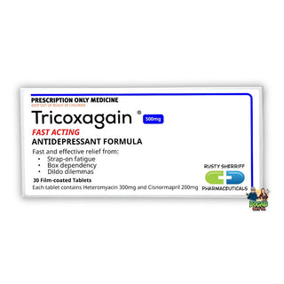 Tricoxagain Prank Pill Box - Bogan Gift Co