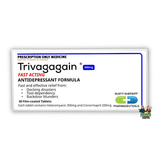 Trivagagain Prank Pill Box - Bogan Gift Co